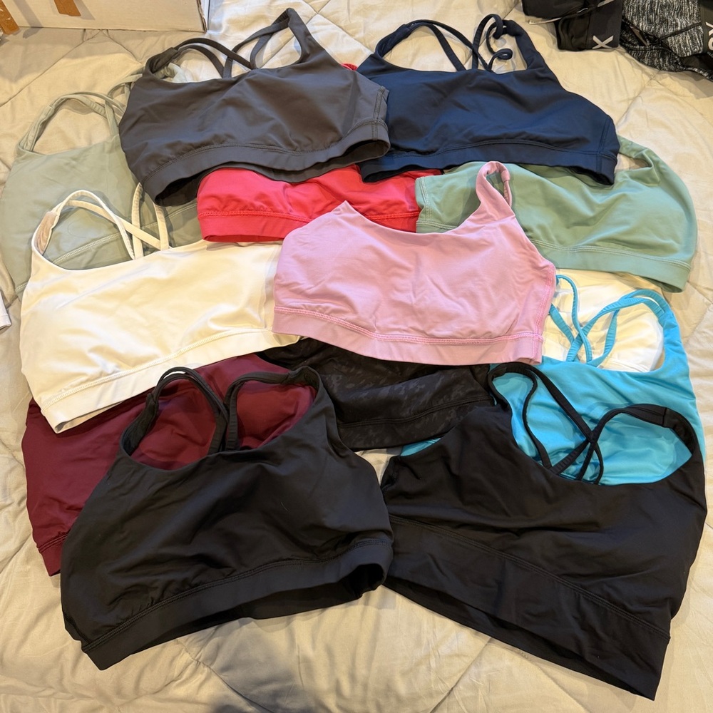 Lululemon Energy Bras (10 in total) - Size 10